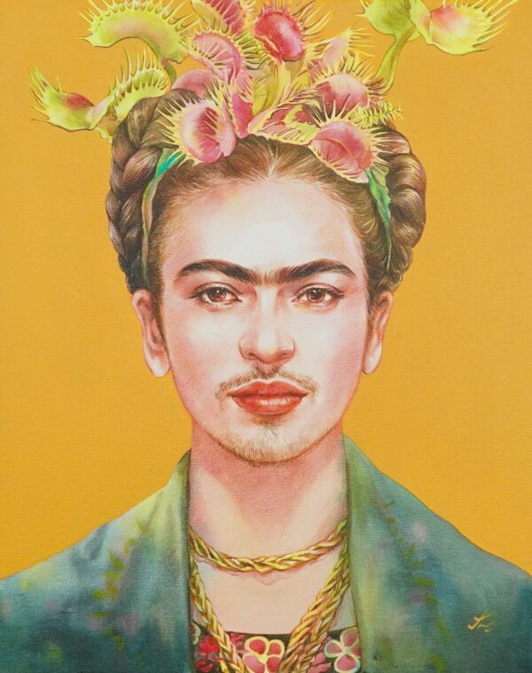 Frida Kahlo x Venusfliegenfalle – 40 X 50 cm Kunstgalerie