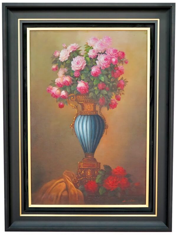 Blumen in einer Antiken Vase – 60 x 90 cm Kunstgalerie