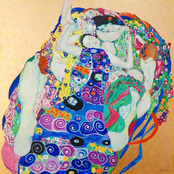 Die Jungfern (Gustav Klimt) – Reproduktion – 200 x 200 cm Kunstgalerie